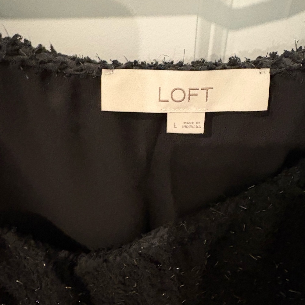 LOFT Black Textured Garment